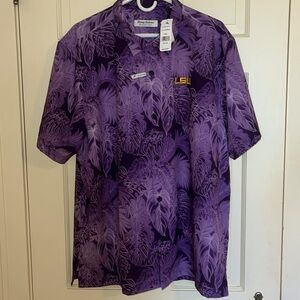 NWT Tommy Bahama Coast LSU Shirt ~ Size XL